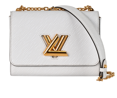 Twist MM, £1,900, Handbags, White, Leather, Front view
